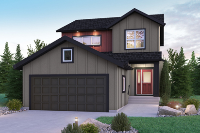DG 18 D - The Cottonwood Broadview Homes Winnipeg 2-storey home with vinyl siding exterior