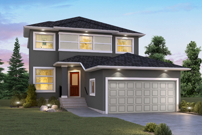 DG 44 E - The Monteray Broadview Homes Winnipeg 2-storey home with stucco exterior