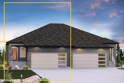 Unit1-Exterior-Rendering-Display-DGA-01-The-Jasper-Broadview-Homes-Winnipeg-Duplex-Bungalow