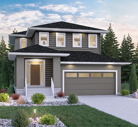 DG 14 C Biscayne 2-storey home with stucco and siding Broadview Homes Winnipeg