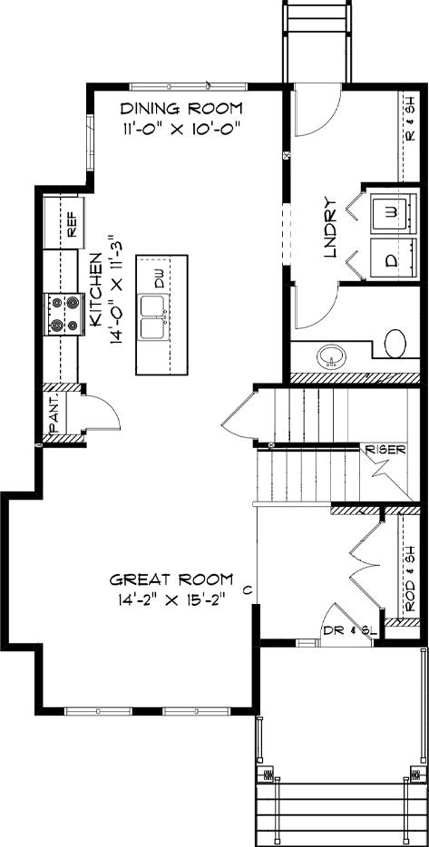 Modified Main Floor Plan RG 106 The Torres