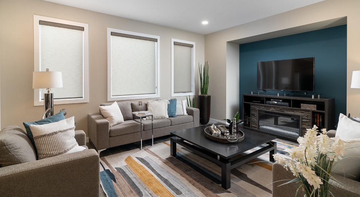 8. Great Room - 380 Windflower Road The Biscayne DG 14 C Broadview Homes Winnipeg