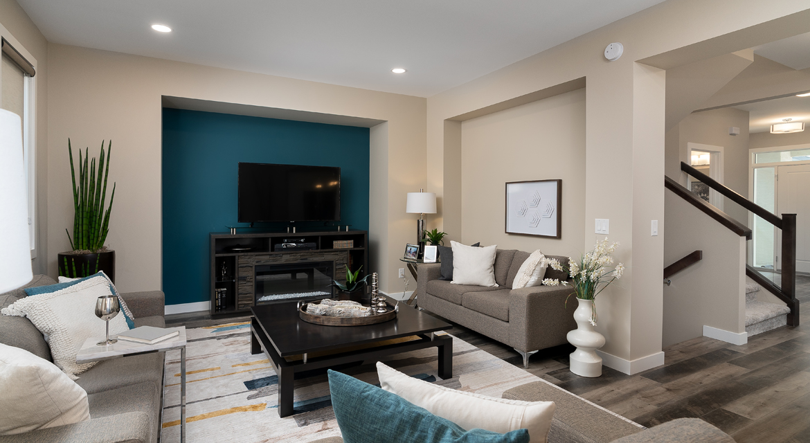 9. Great Room - 380 Windflower Road The Biscayne DG 14 C Broadview Homes Winnipeg