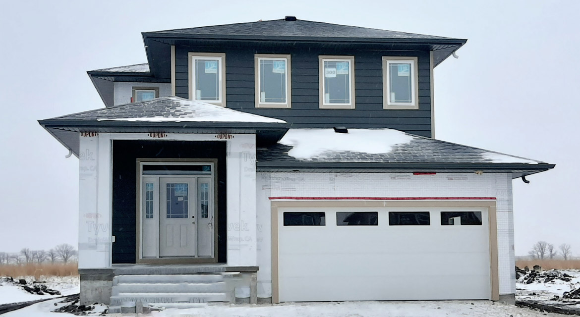 1. Front Exterior - 300 Windflower The Biscayne DG 14 C Broadview Homes Winnipeg