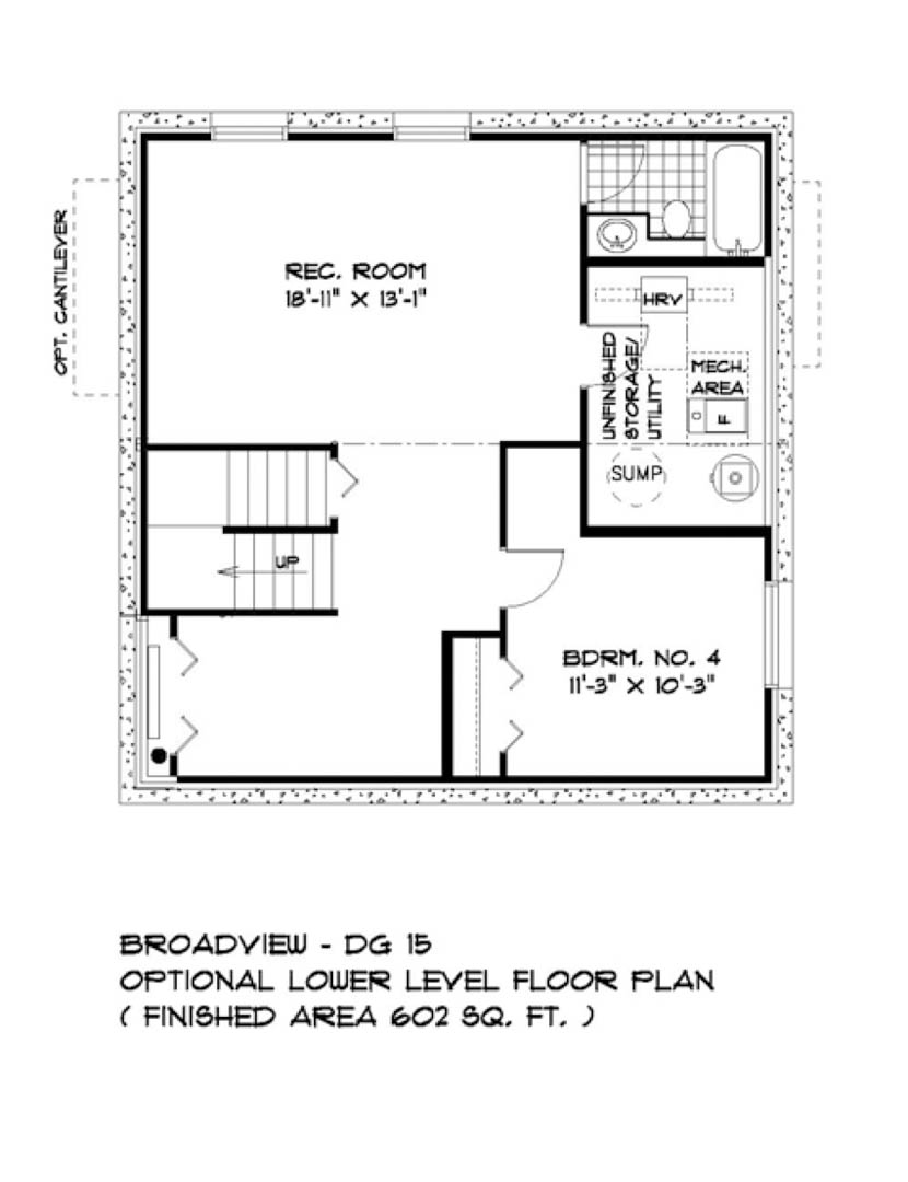 Floor Plan Feature: The Avalon Lower Level Image