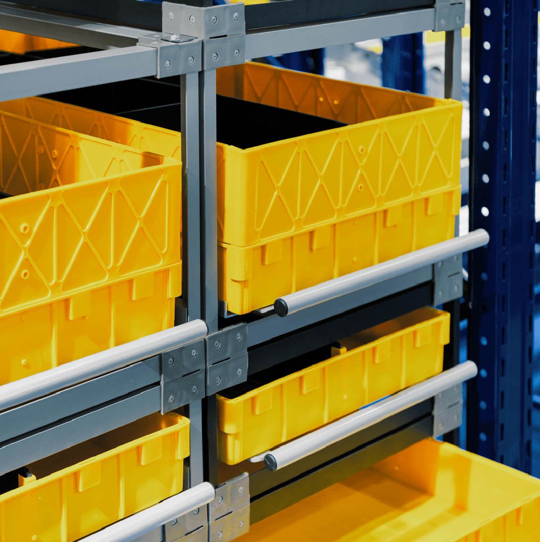 Step Up Your Storage Game The Garage Yellow Plastic Boxes Image