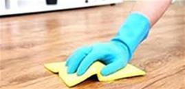 cleaning floor