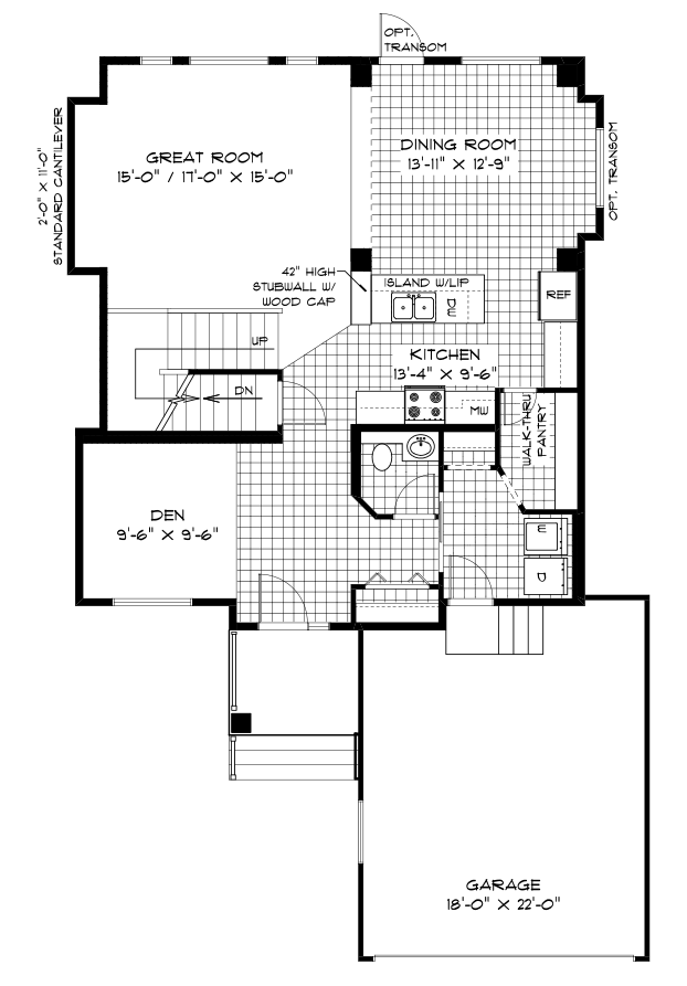 Main Floor Plan - 1,089 Sq. Ft.