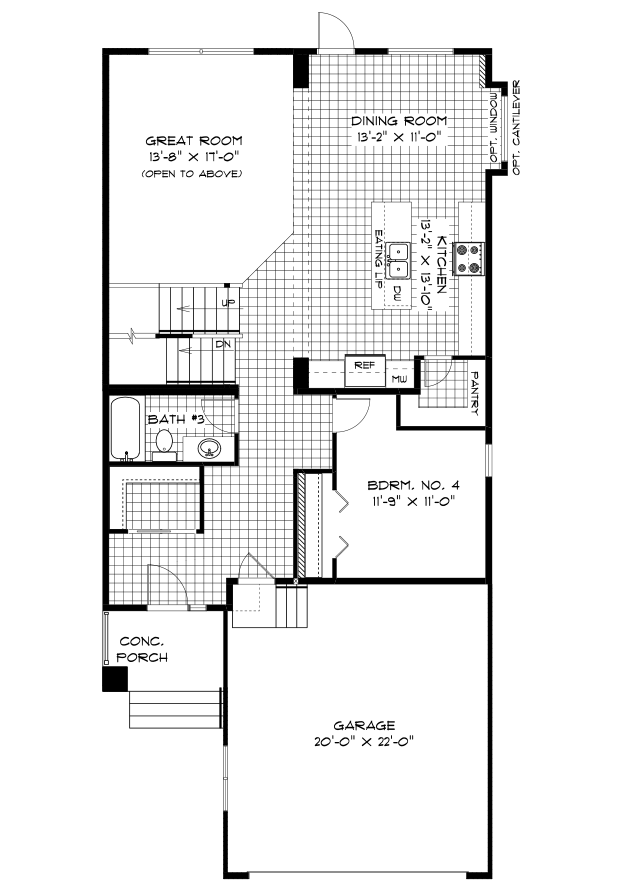 Main Floor Plan - 1,179 Sq. Ft.