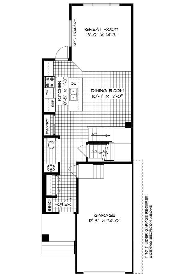 Main Floor Plan - 716 Sq. Ft.