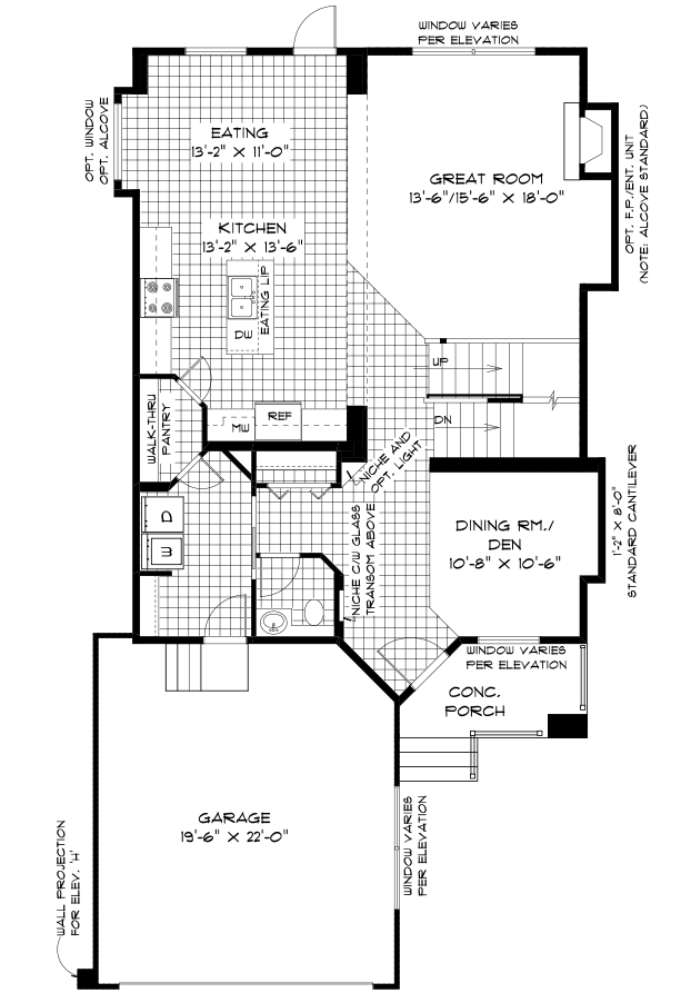 Main Floor Plan - 1,151 Sq. Ft.