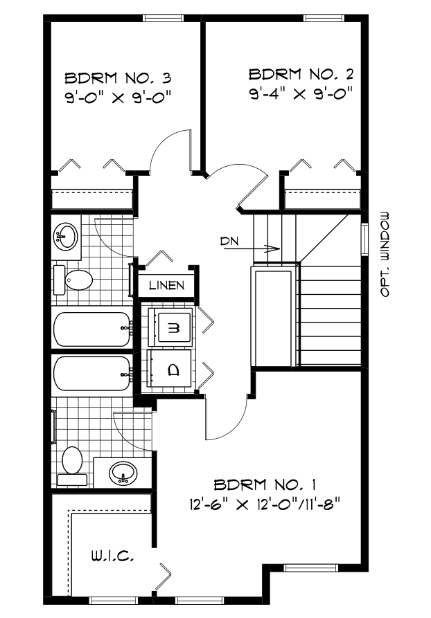 Second Floor Plan - 699 Sq. Ft.