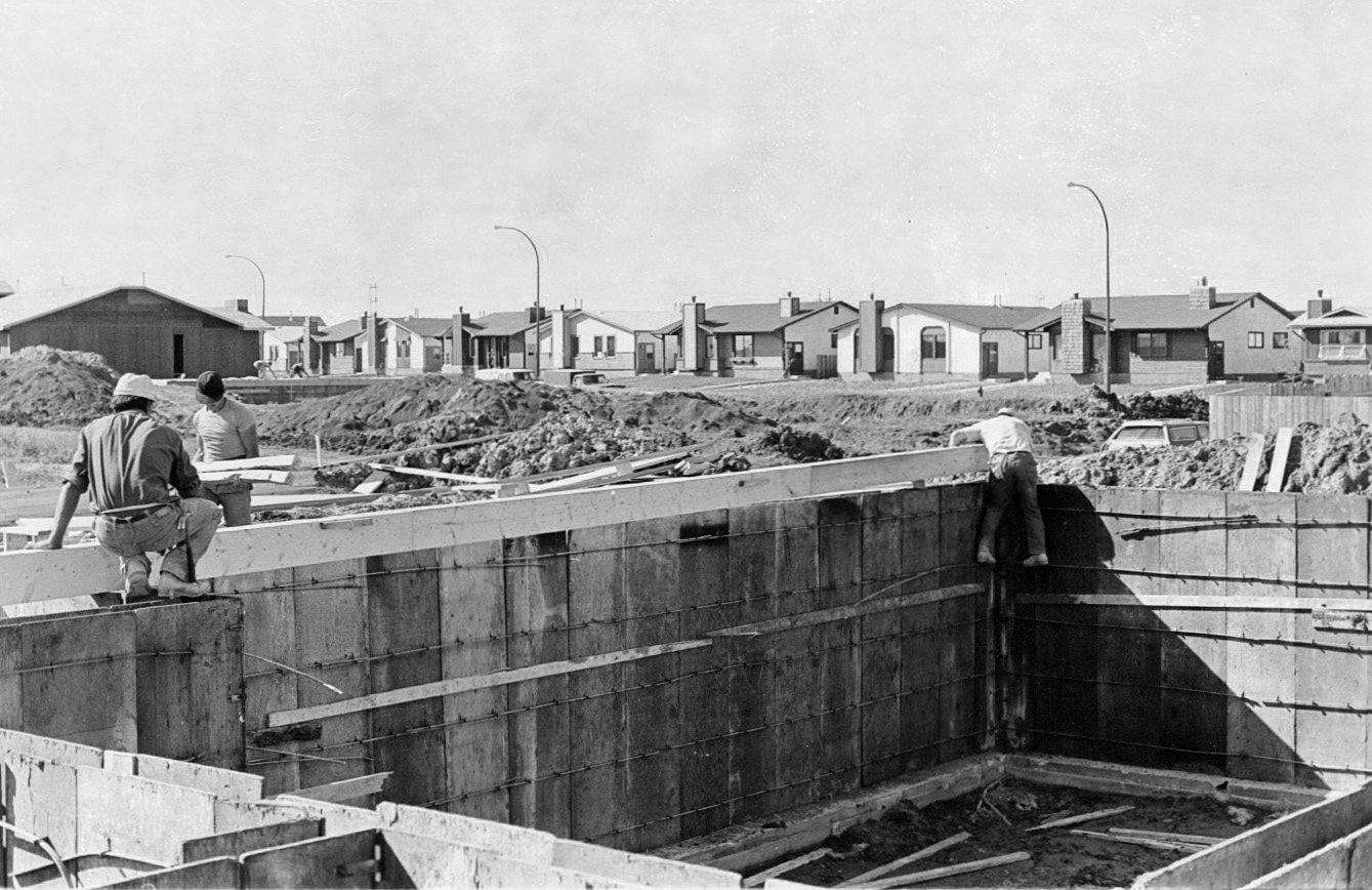 Basement Foundation Winnipeg 1950s