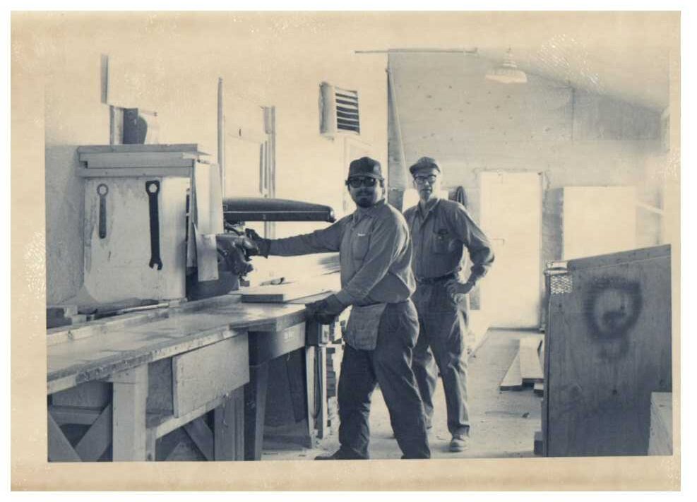 Men Working At Bench Winnipeg 1950s
